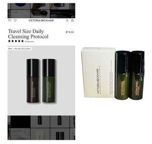 Victoria Beckham Beauty Travel Size Daily Cleansing Protocol Set. NIB. MSRP $75.